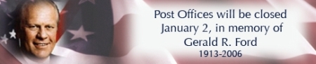 US Post Office Closed Jan 2