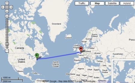 New York to Paris