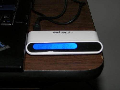 USB 4-Port Hub with Thermometer and Clock