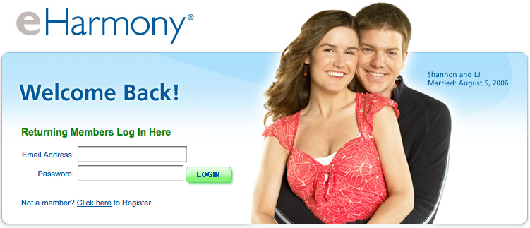 eharmony user login