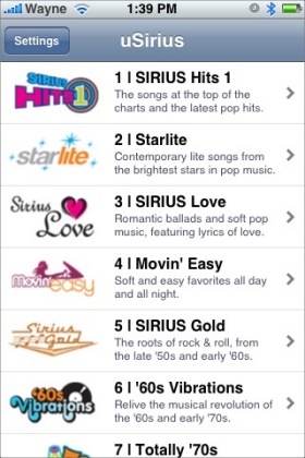 sirius streaming radio for iphone