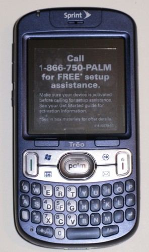 Gear Diary First Look at the Sprint Palm Treo 800w photo Gear Diary First Look at the Sprint Palm Treo 800w photo