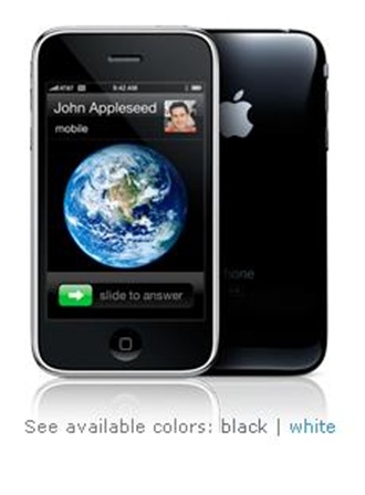 iphone 3gs white and black. White or Black iPhone 3G.
