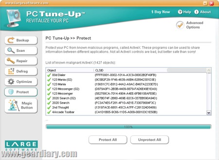 Screenshot - protect screen shot (by Large Software)
