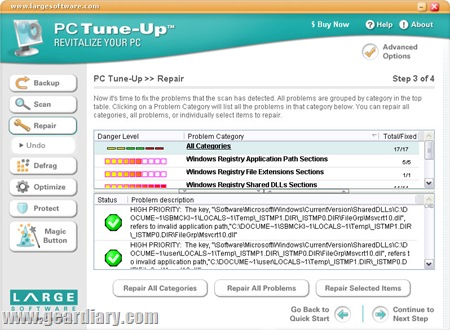 Screenshot - repair screenshot (by Large Software)