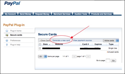 Use Paypal S Free Disposable Credit Card Number To Manage