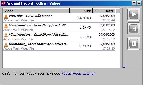 Ask and Record Toolbar by Applian Technologies Review 4 listofvideotosave.jpg