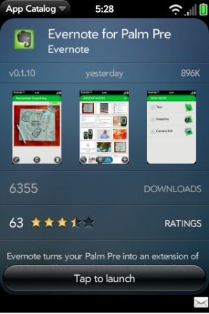 palm pre app evernote.jpg