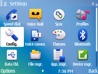 The settings screen...half the icons are redundant, and the other half just lead to more menus!