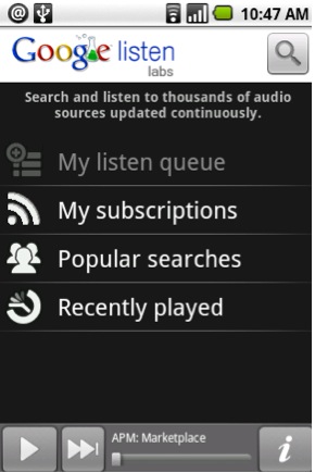 Gear Diary Google Listen for Android searches, downloads and streams your favorite podcasts photo Gear Diary Google Listen for Android searches, downloads and streams your favorite podcasts photo
