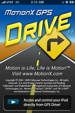Review: MotionX GPS Drive