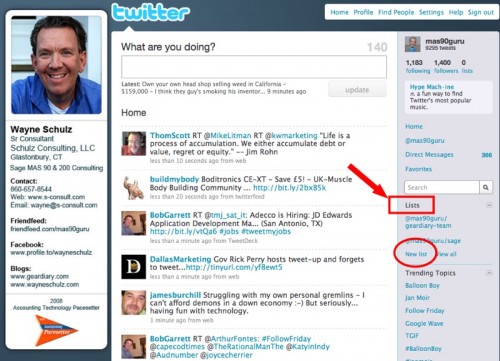 Twitter rolls out lists - once again you can view your contacts through the noise