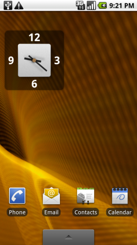 Motorola Droid home screen 3