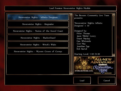 Neverwinter Nights Premium Modules PC Game Module Reviews: