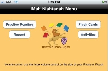 iMahNishtanah: An iPhone App to Prep for Passover
