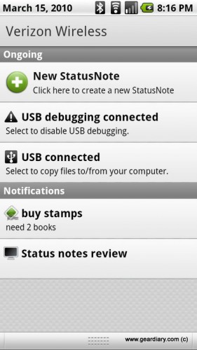 StatusNote for Android Review