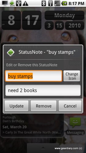 StatusNote for Android Review