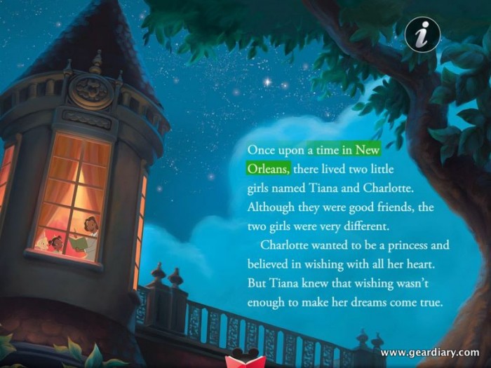 Disney Princess & the Frog Digital iPad Book Review