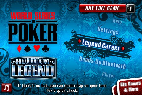 World Series of Poker Hold'em Legend Free for iPhone/Touch App Review