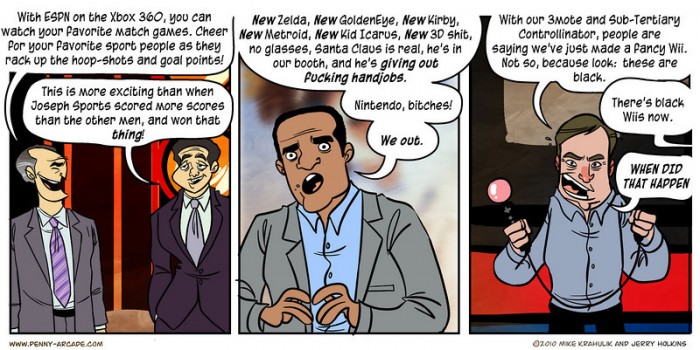 Penny Arcade Sums Up E3 In Three Panels