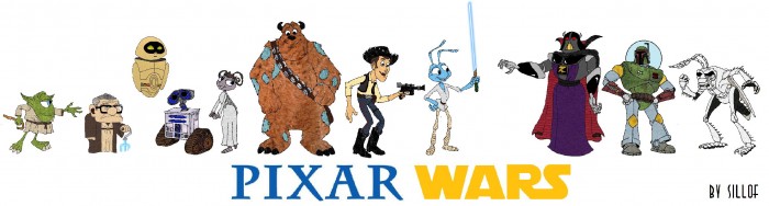 pixar characters. using a Pixar character to
