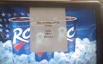 The End of Free Soda Refills?