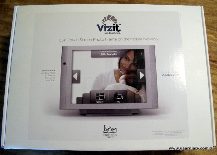 The Vizit Mobile Network 10.4" Touch Screen Photo Frame Review
