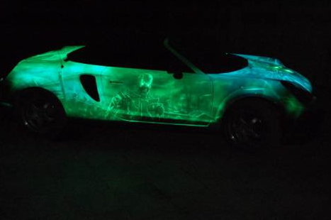 Glow In the Dark Car Paint Can Hide Insults Well ... Until Dark, Anyway