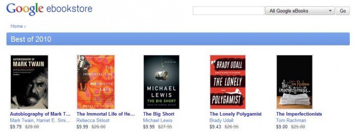 Is Google eBooks a Bestseller or a Bargain Bin Book?