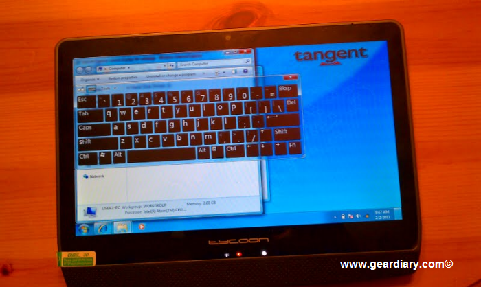 Gear Diary A Sneak Peak at the Tycoon Windows 7 Tablet photo