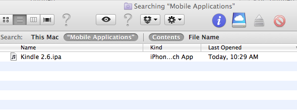 Searching Mobile Applications
