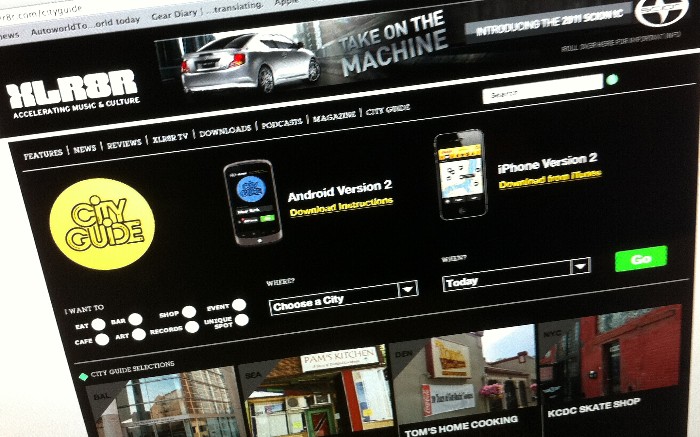 Scion and XLR8R Update City Guide App