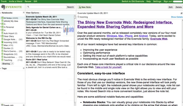 Gear Diary Evernote Announces Shiny New Evernote Web photo Gear Diary Evernote Announces Shiny New Evernote Web photo