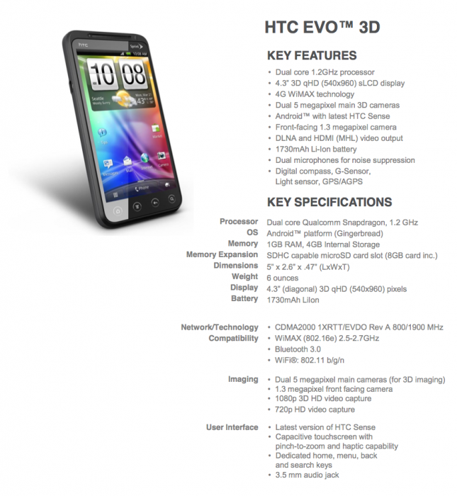 Gear Diary HTC Introduces the EVO 3D, the EVO View 4G, and the HTC HD7S photo