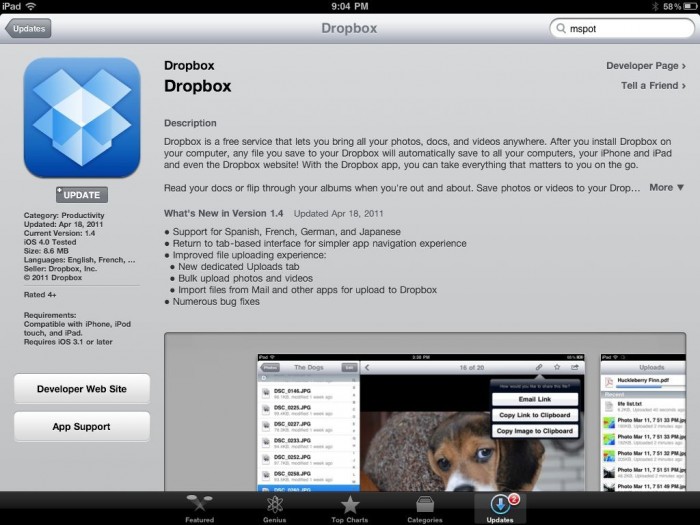 DropBox Updated with Cool New Features!