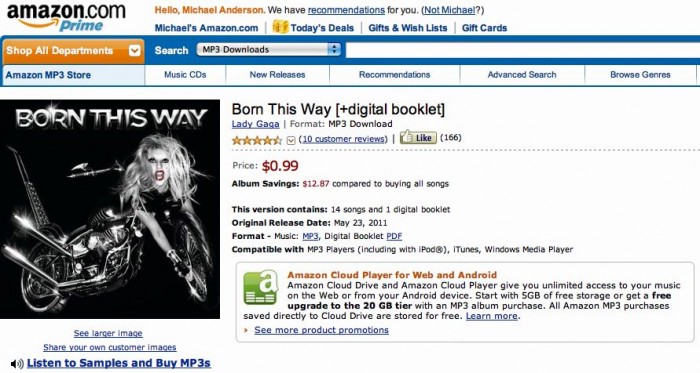 lady gaga born this way special edition amazon. Her new album #39;Born The Way#39;