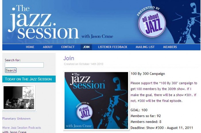 Music Diary Notes: The Jazz Session - Final Plea for Subscribers!