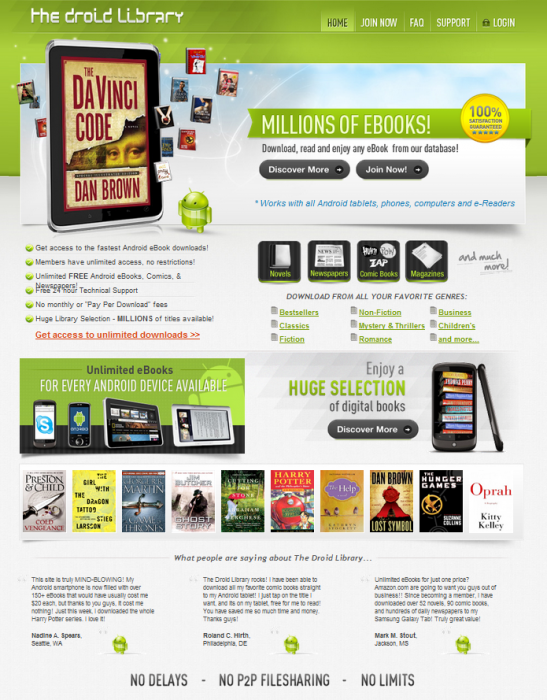 Gear Diary As Android Tablets Take Off ... The Droid Library Brings the MyPadMedia Experience to Android! photo