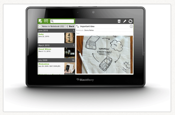 Gear Diary RIMs Tablet Suddenly Becomes Useful as Evernote Arrives on BlackBerry PlayBook photo Gear Diary RIMs Tablet Suddenly Becomes Useful as Evernote Arrives on BlackBerry PlayBook photo