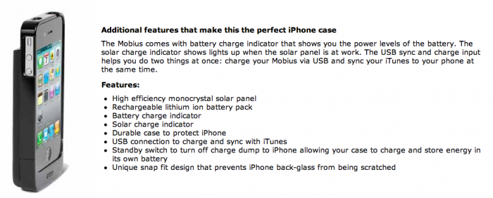 Etón Introduces Mobius NSP300B, a Solar iPhone 4 Charging Solution