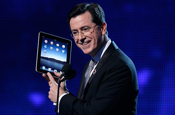 Random Cool Video: Stephen Colbert Drops the Schtick in Jobs Tribute