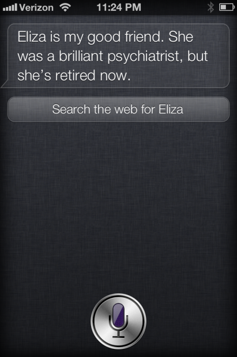 Siri's Predecessor, and "Good Friend"