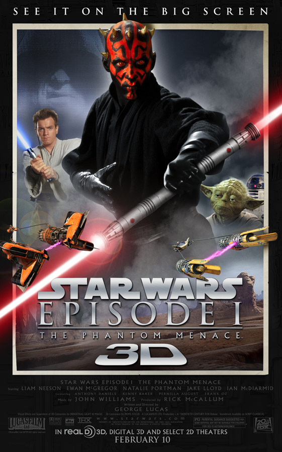 Star Wars Phantom Menace 3D Trailer Arrives, Coming to Theaters Feb. 2012