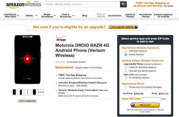 Amazon Droid Razr1
