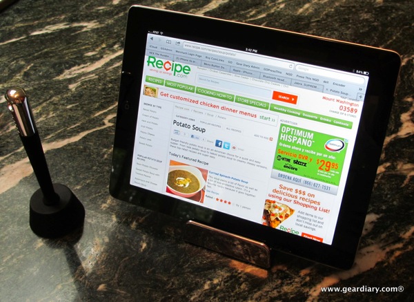 Gear Diary iPad Accessory Review:  Belkin Chef Stand and Wand photo