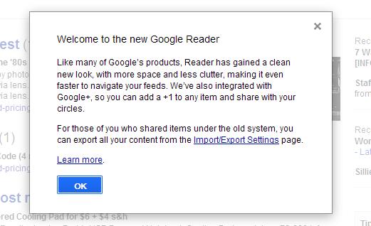 So ... How Do YOU Feel About the New Google Reader (& GMail) Design?