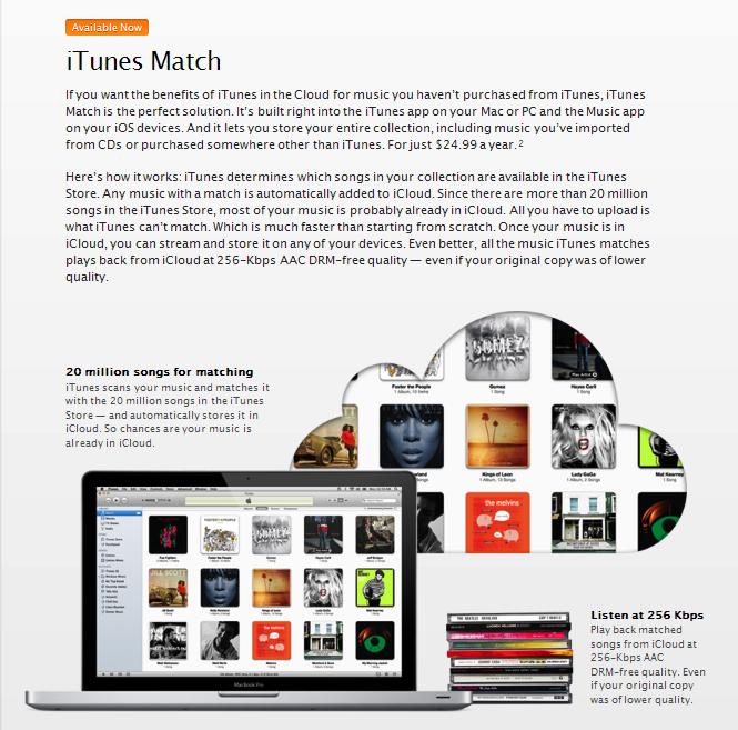 Apple Releases 'iTunes Match' to the Public - Your Music Library in the Cloud!