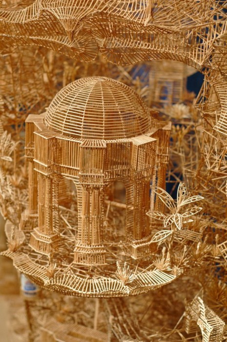 Rolling Through the Bay is Scott Weaver's Toothpick Masterpiece