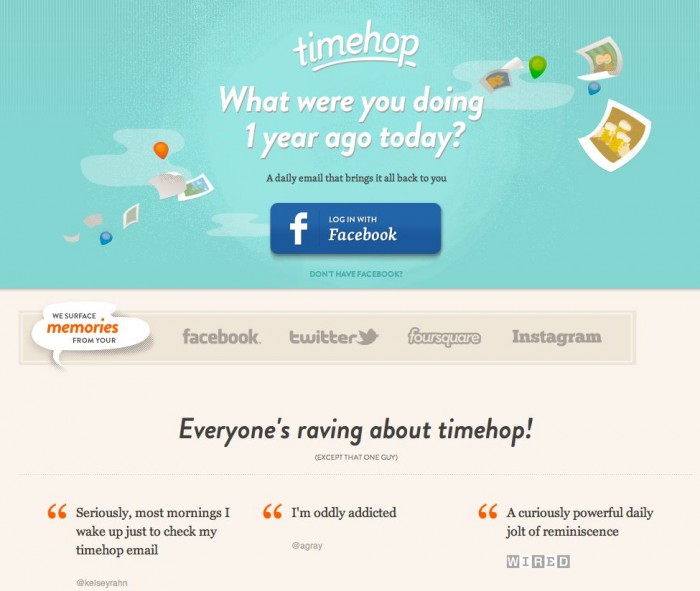 TimeHop Rewinds Your Social Networking Calendar
