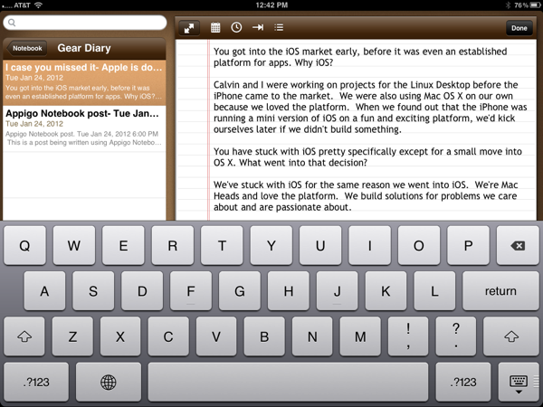 Appigo's Notebooks for iPad, a Quick Look and Exclusive Interview 4 IMG 1704